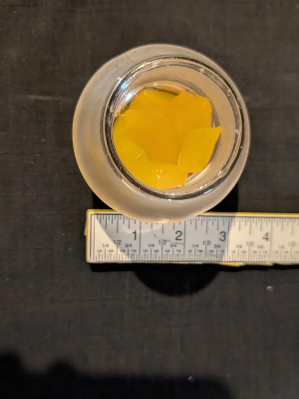 Artisan Gel Wax Yellow Core Glass Votive Candle Holder – Yellow & Clear